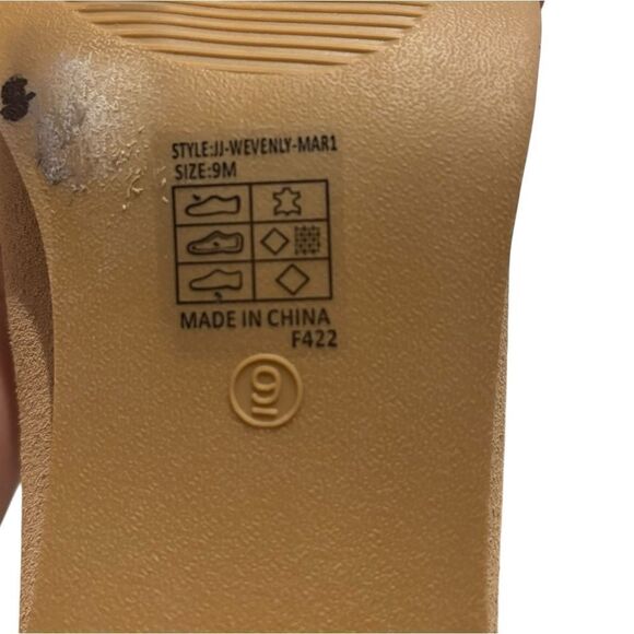 Joie NWT JJ Weverly Women's Tan Neutral Block Heel Slip on Loafers 9 - Picture 13 of 13